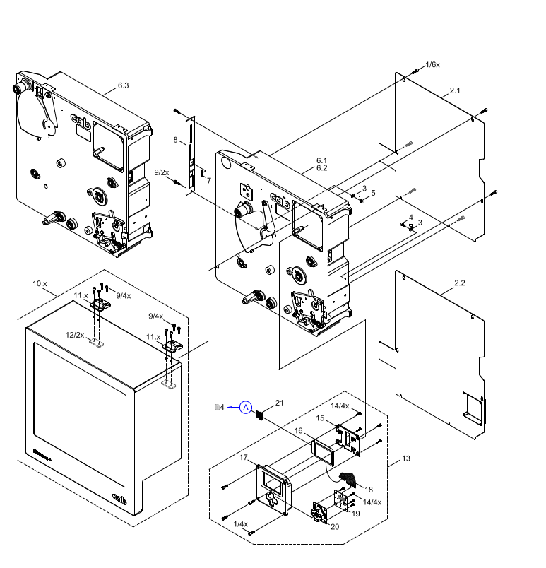 Right Hand Unit - Chassis, Control Panel